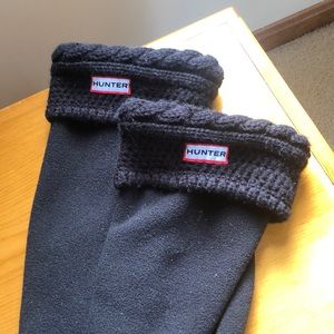 Hunter Boot Socks - fleece, black liner